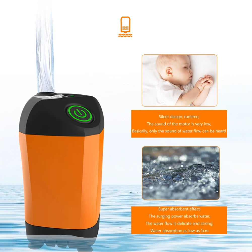 Electric Shower Pump for Backpacking Travel Beach