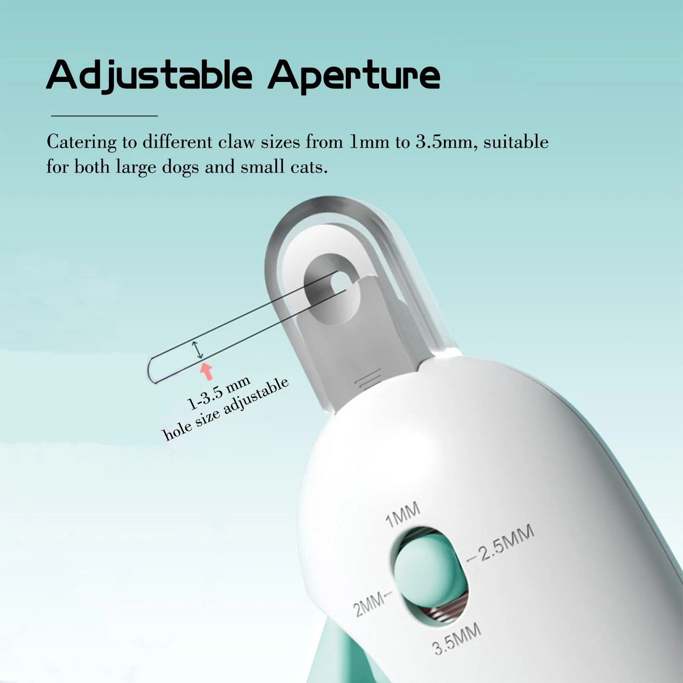 Adjustable Hole Cat Dog Nail Clipper