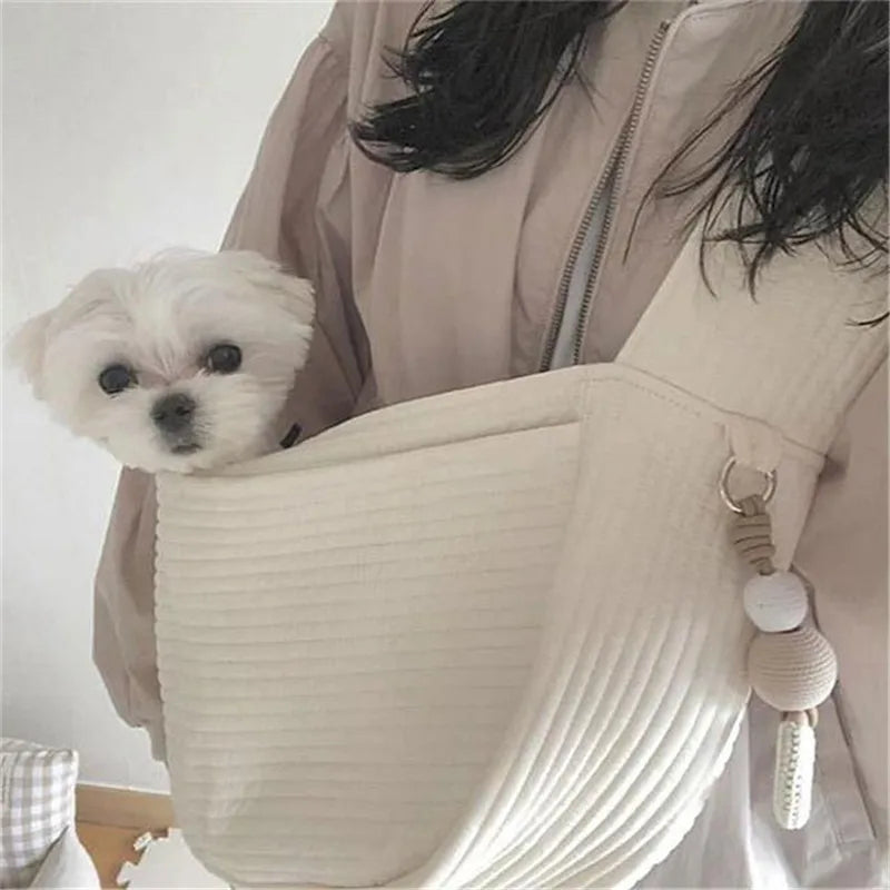 Handmade Dog Bag Pet Kitten Carrier Outdoor