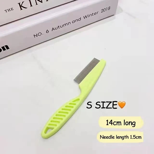 1/2pc Pet Hair Shedding Comb Stainless Steel