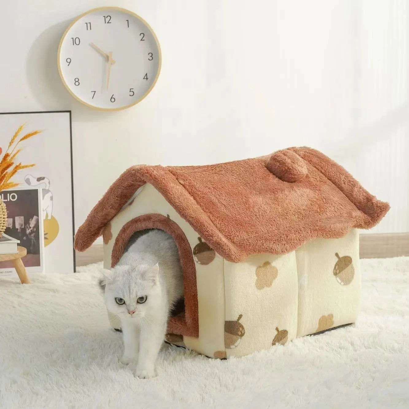 Soft Cat Bed Deep Sleep House