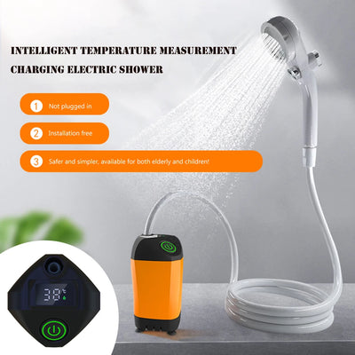 Electric Shower Pump for Backpacking Travel Beach